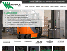 Tablet Screenshot of maintainco.com